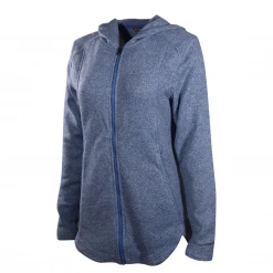 Eddie Bauer Women's Lake Blue Fleece Full Zip Hoodie (S01E) Womens