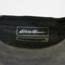 Eddie Bauer Men's 2 Pack Maroon Graphic & Dark Grey Crew S/S T-Shirt (S03) Mens