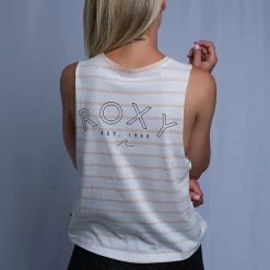 Tanks Roxy Women's Striped Wave Sleeveless Tank Top (S11)