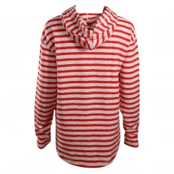 Eddie Bauer Women's Flame Safari Duofold Striped Pullover Hoodie (S05B) 9 Eddie Bauer Women's Flame Safari Duofold Striped Pullover Hoodie (S05B)