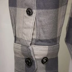 Harley-Davidson Men's No. 1 Grey Cream Plaid L/S Woven Shirt (S40) 16 Harley-Davidson Men's No. 1 Grey Cream Plaid L/S Woven Shirt (S40)