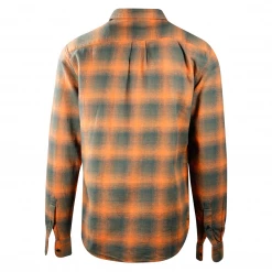 Wrangler Men's Apricot Orange Plaid L/S Woven Shirt (S01)