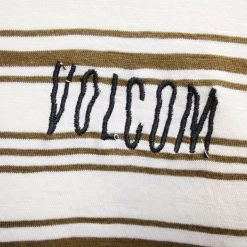 Volcom Men's White Flash Flexure Crew L/S T-Shirts (S02)