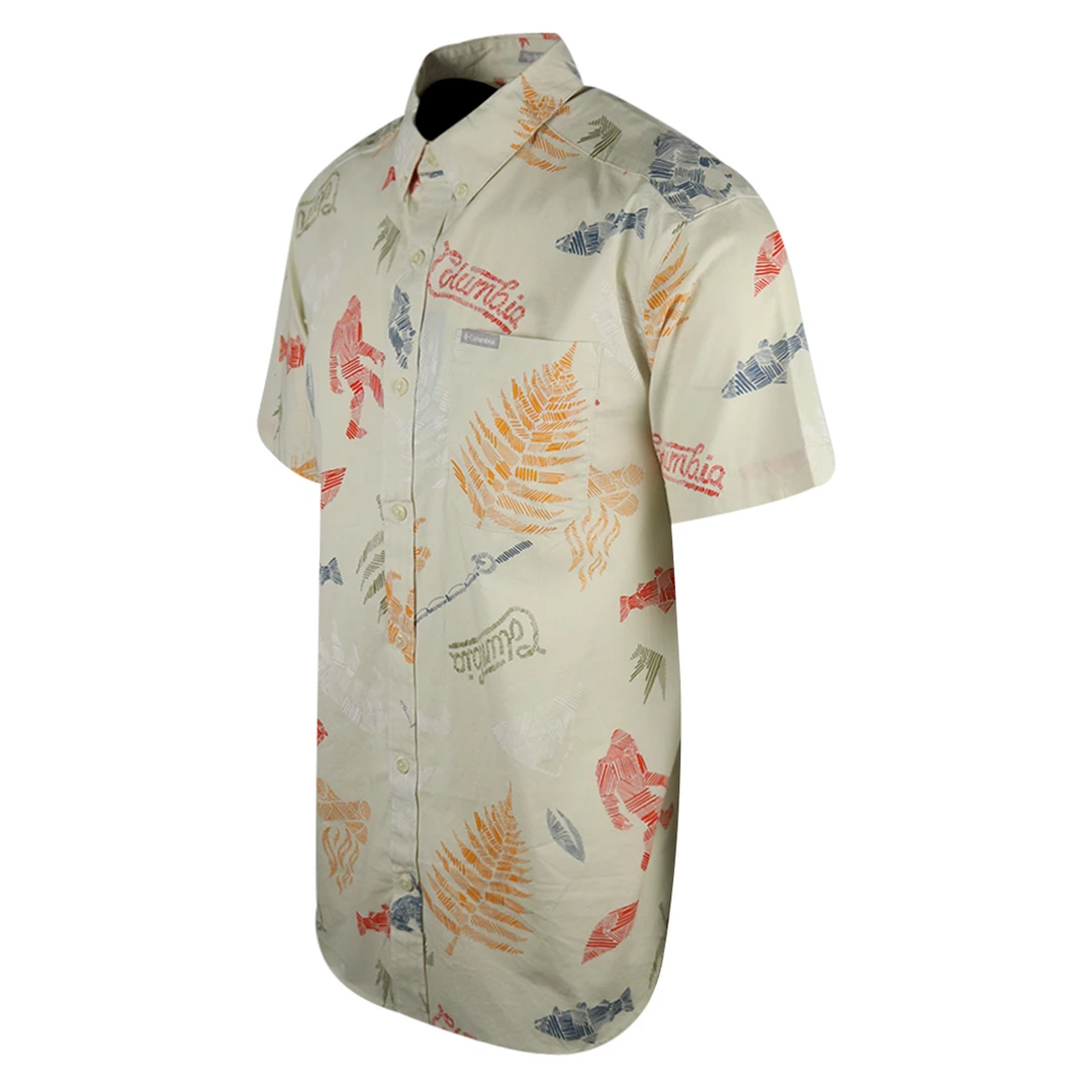 Columbia Men's Ivory Hatch Rapid Rivers S/S Woven Shirt (191) 4 Columbia Men's Ivory Hatch Rapid Rivers S/S Woven Shirt (191)