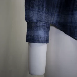 Harley-Davidson Men's Blue Plaid Skull L/S Woven Shirt (S01)