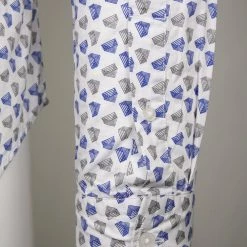 Levi's Men's Slim Fit Geometric Triangle L/S Shirt (S02)