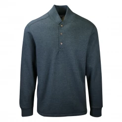 Mens Eddie Bauer Men's Sherpa-Lined Thermal Henley L/S T-Shirt (Retail $90)