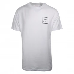 RVCA Men's White VA Box Regular Fit S/S T-Shirt (S02)