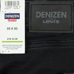 Levi's Men's Black Denizen Slim Flex Comfort Denim Jeans (216) New Arrivals