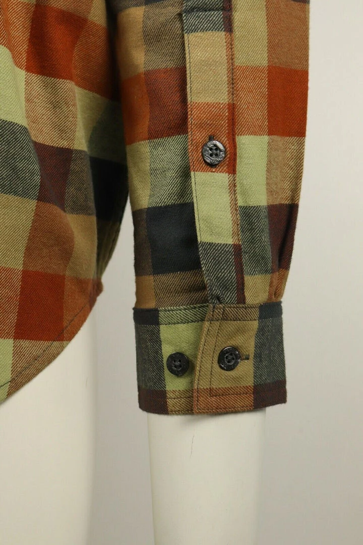 Columbia Men's Pale Mustard Orange Plaid Cornell Woods L/S Flannel Shirt (242) 7 Columbia Men's Pale Mustard Orange Plaid Cornell Woods L/S Flannel Shirt (242)