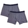 Kenneth Cole Men's 2 Pack KC Box Design Navy Grey Boxer Briefs (S04)