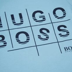 Hugo Boss Kid's Turquoise Tic Tac Toe Lines S/S T-Shirt (S10) T-Shirts