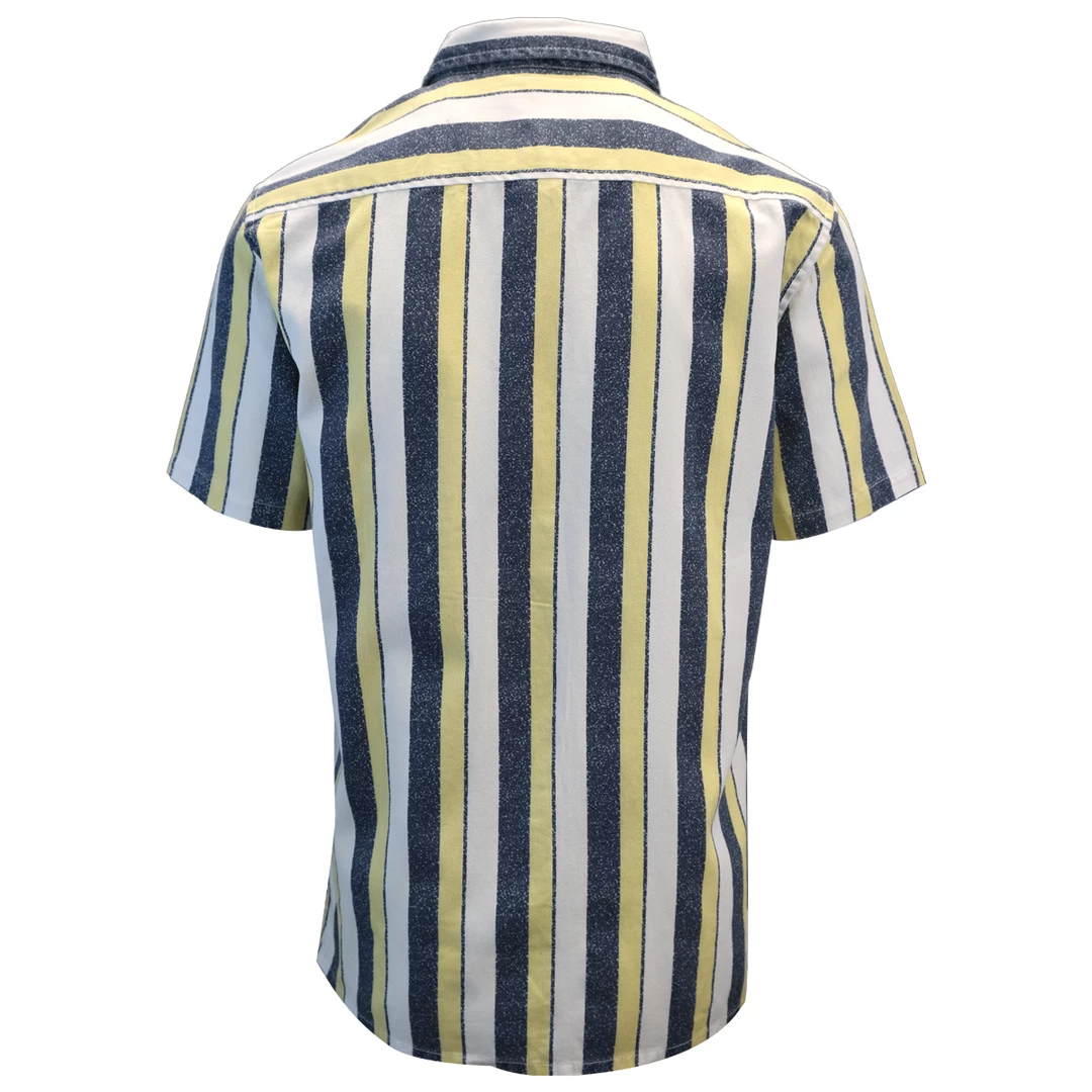 Spotted Clothing Quik Silver Men's 50 Years Of Adventure Striped S/S Woven Shirt 5 Spotted Clothing Quik Silver Men's 50 Years Of Adventure Striped S/S Woven Shirt