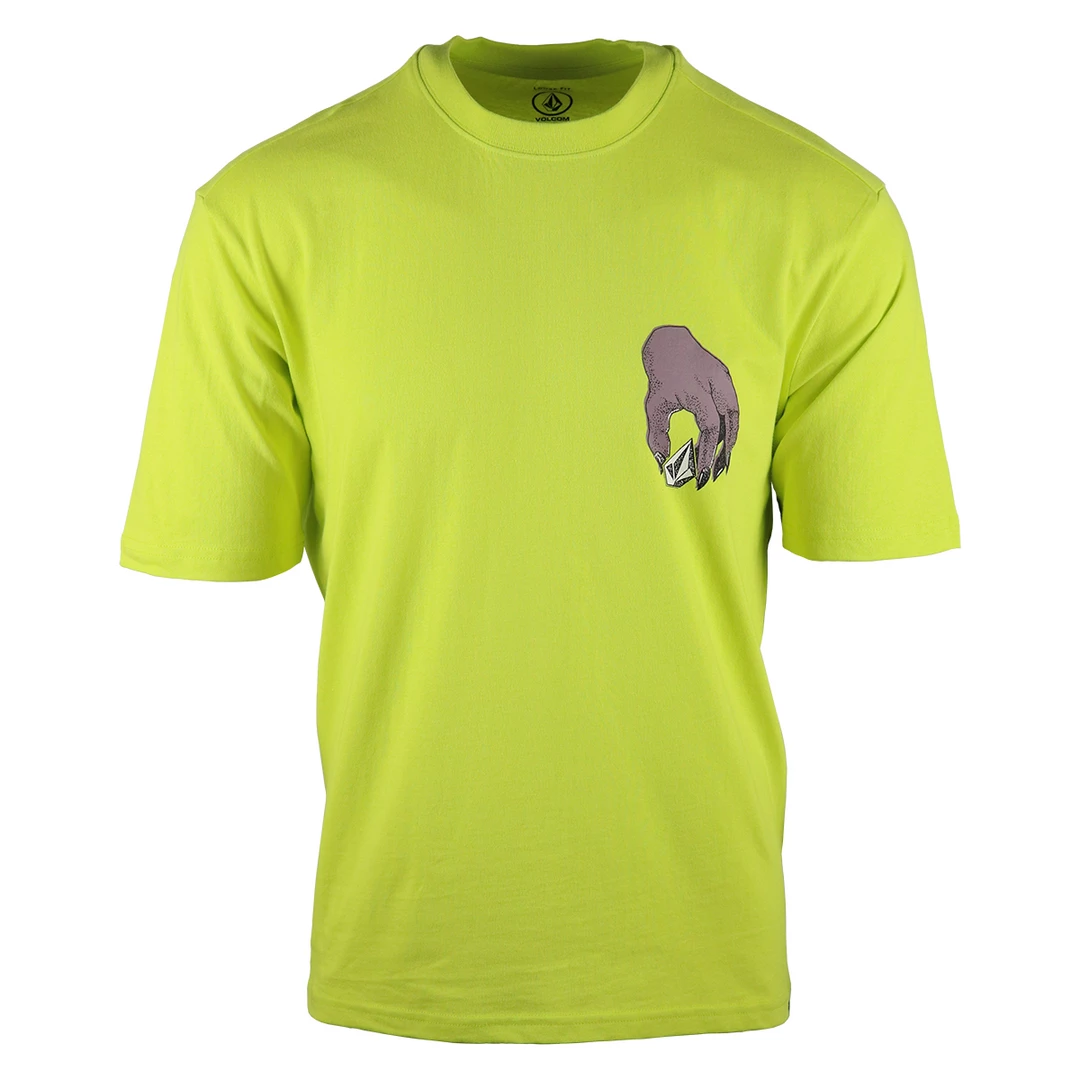 New Arrivals Volcom Men's Fluorescent Yellow Stone Purple Hand S/S T-Shirt (S46) 3 New Arrivals Volcom Men's Fluorescent Yellow Stone Purple Hand S/S T-Shirt (S46)