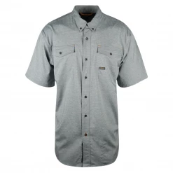 Ariat Men's Heather Charcoal Ventek Rebar S/S Woven Shirt (238)