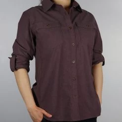 Long Sleeve Carhartt Women's Muted Plum L/S Woven Shirt (211)