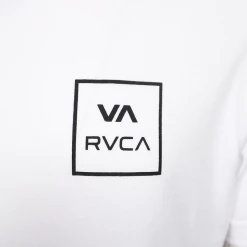 RVCA Men's White VA Box Regular Fit S/S T-Shirt (S02)