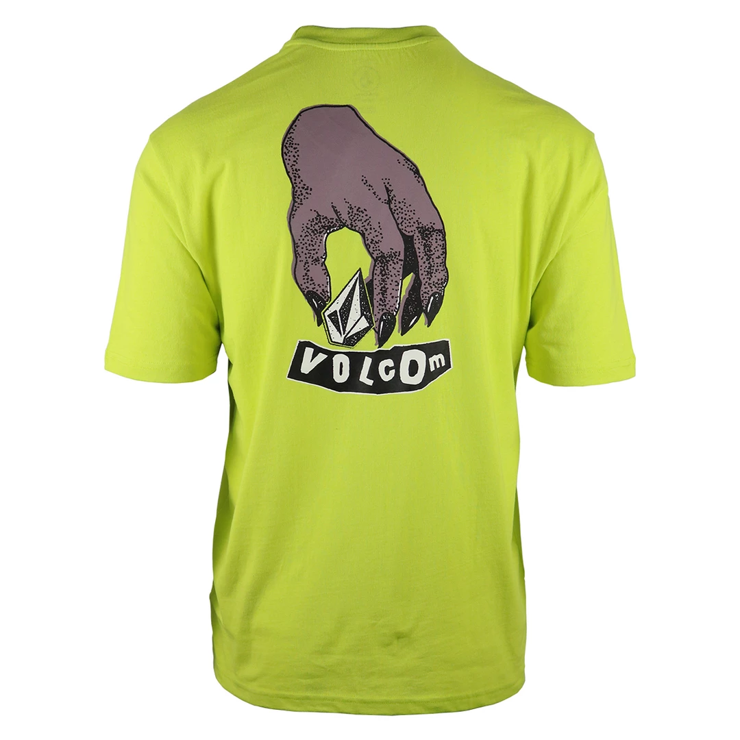 New Arrivals Volcom Men's Fluorescent Yellow Stone Purple Hand S/S T-Shirt (S46) 5 New Arrivals Volcom Men's Fluorescent Yellow Stone Purple Hand S/S T-Shirt (S46)