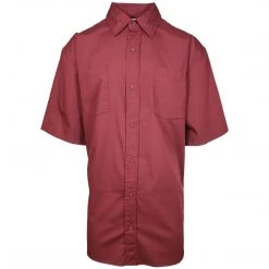 Carhartt Men's Maroon S/S Woven Shirt XL-3XLT (Retail $40)