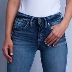 Womens Silver Jeans Co. Women's Suki Curvy Fit Midrise Bootcut Denim Jeans