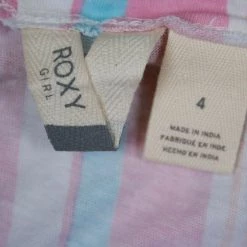 Kids Roxy Girl's Multicolor Striped Sleeveless High Neck Dress (S01)