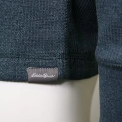 Mens Eddie Bauer Men's Sherpa-Lined Thermal Henley L/S T-Shirt (Retail $90)