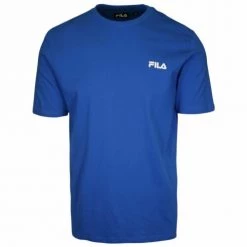 FILA Men's Azure Blue Logo S/S T-Shirt (185) Medium