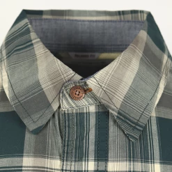 Carhartt Men's Forrest Green Cream Plaid Snap Front L/S Woven Shirt (S16) 11 Carhartt Men's Forrest Green Cream Plaid Snap Front L/S Woven Shirt (S16)