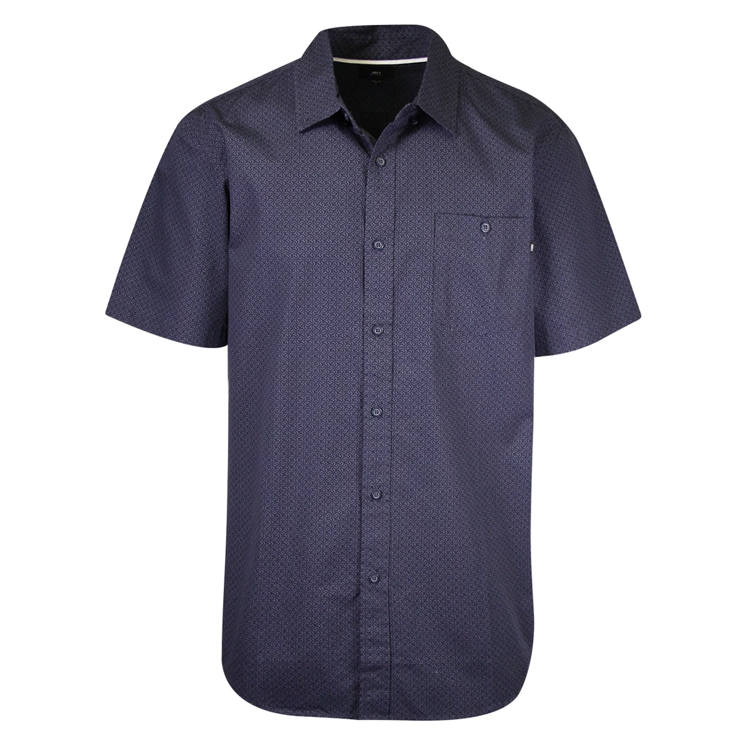 Obey Men's Navy Pattern S/S Woven Shirt 3 Obey Men's Navy Pattern S/S Woven Shirt