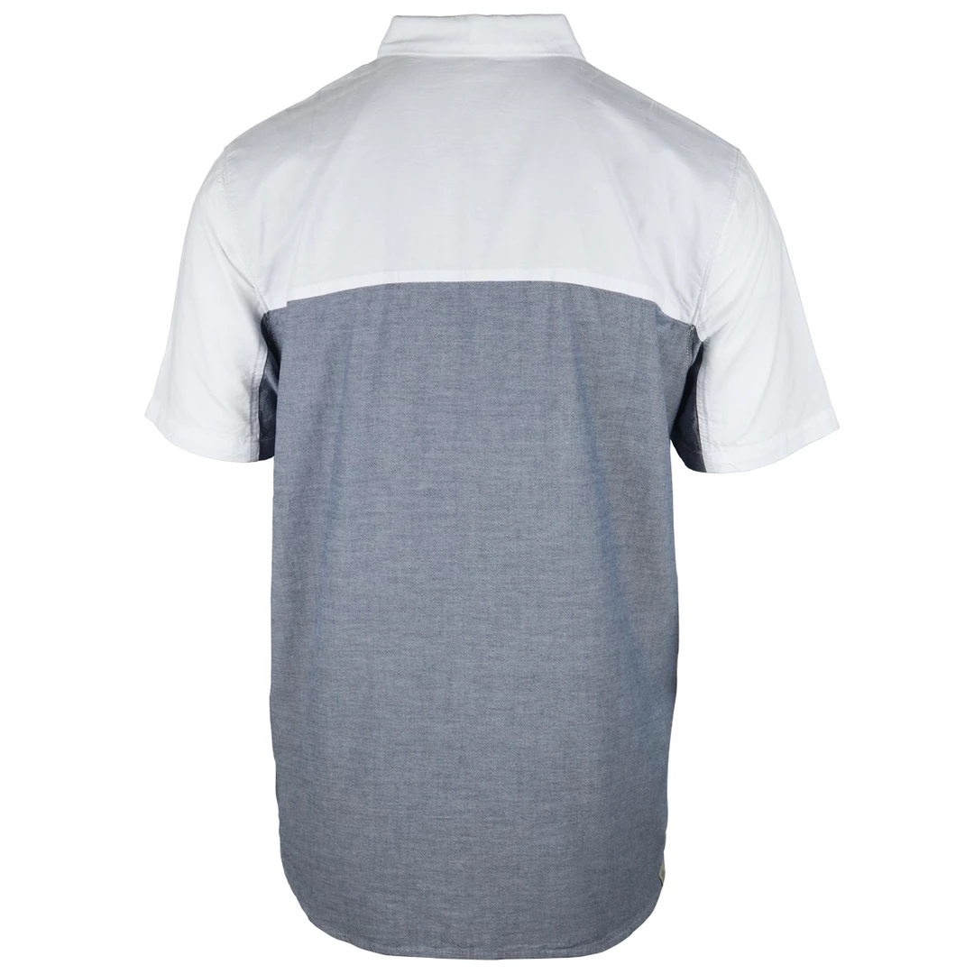 Vans Men's Parktown Two Tone Dress Blue S/S Woven Shirt (LOCATION : C5) 5 Vans Men's Parktown Two Tone Dress Blue S/S Woven Shirt (LOCATION : C5)