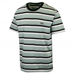 OBEY Men's Jeff Classic Striped S/S T-Shirt (S09)