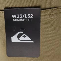 Mens Quiksilver Men's Khaki SHD 5 Pockets Chino Pants