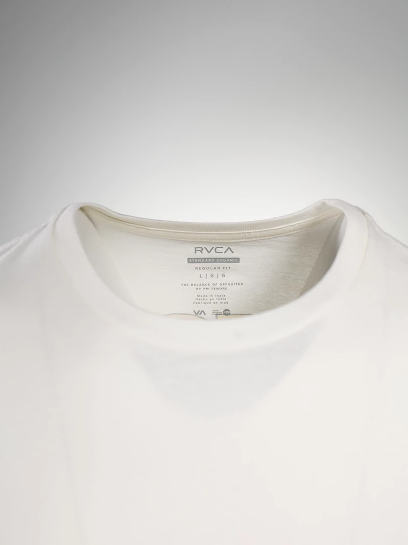 RVCA Men's Off White Robot Apple Regular Fit S/S T-Shirt (S37) 8 RVCA Men's Off White Robot Apple Regular Fit S/S T-Shirt (S37)