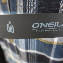 O'neill Men's Navy Redmond Plaid L/S Flannel Shirt Mens