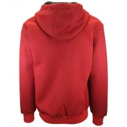 G-III Men's Red Black NFL Kansas City Chiefs Rib Knitted Full Zip Hoodie (Size M)