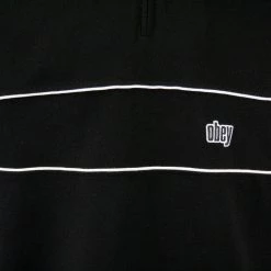 OBEY Men's Classic Color Block Zip S/S Polo Shirt (S25)