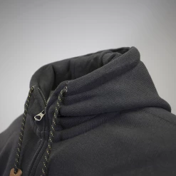 Quiksilver Men's Dark Grey & Heather Grey Two Tone Full Zip Hoodie (S02)