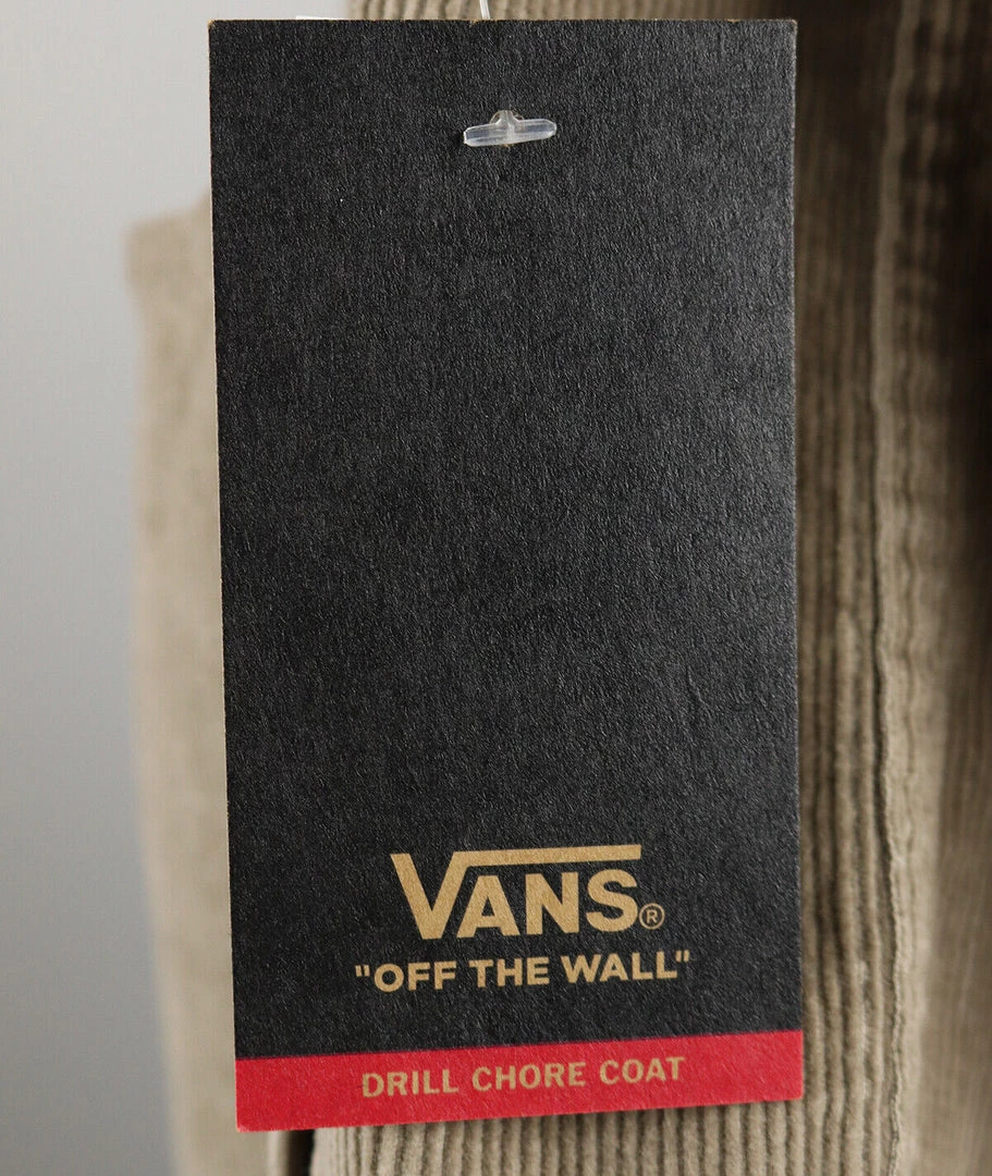 VANS Men's Tortilla Brown Drill Chore Button Up Coat 9 VANS Men's Tortilla Brown Drill Chore Button Up Coat