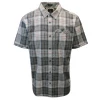 PrAna Men's Grey White Green Brown Plaid S/S Woven Shirt (S22)