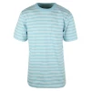 Vans Men's Cyan Blue White Striped Just Smile S/S T-Shirt (S02)
