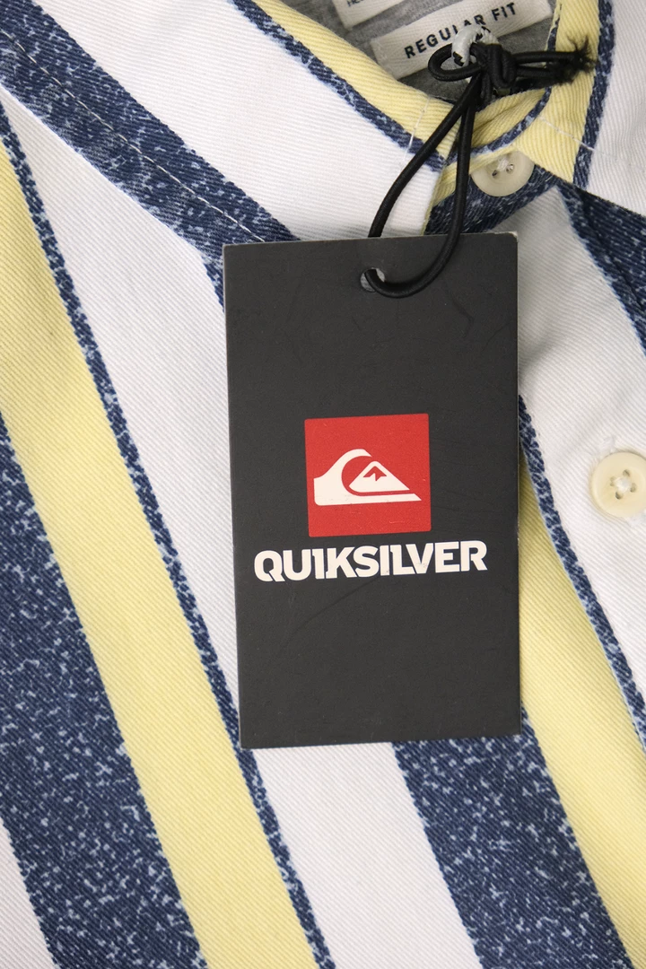 Spotted Clothing Quik Silver Men's 50 Years Of Adventure Striped S/S Woven Shirt 7 Spotted Clothing Quik Silver Men's 50 Years Of Adventure Striped S/S Woven Shirt