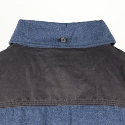 New Arrivals Carhartt Men's Heather Blue Black Two Tone Relaxed Fit L/S Flannel Shirt (S21)