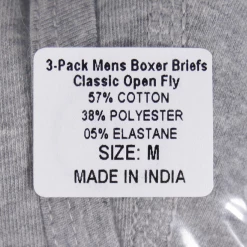 Kenneth Cole Men's Reaction 3 Pack Dark & Light Heather Grey Boxer Brief (S07)