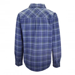 PrAna Men's Blue Green L/S Flannel Shirt (S12)