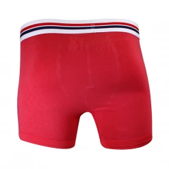 Psycho Bunny Men's 2 Pack White Band Red White Boxer Briefs (S07)