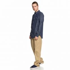 Mens DC Shoes Men's Swalendalen Two L/S Woven Shirt (Retail $55)