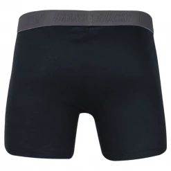 Mens Lucky Brand Men's Dark Grey Multicolor Waistband 4 Pack Boxer Briefs (S01)