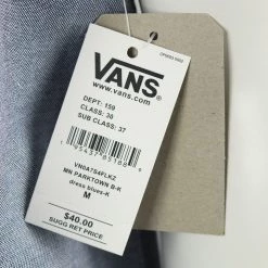 Vans Men's Parktown Two Tone Dress Blue S/S Woven Shirt (LOCATION : C5) 16 Vans Men's Parktown Two Tone Dress Blue S/S Woven Shirt (LOCATION : C5)