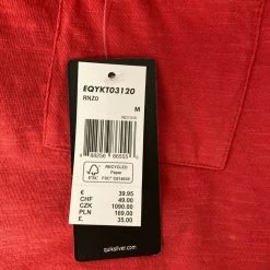 Quiksilver Men's Bright Red Light Weight Modern Fit S/S Polo Quik Silver