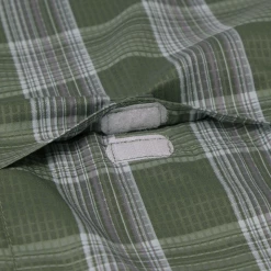 Columbia Men's Olive Plaid Thirty Mile Ledge EXS S/S Woven Shirt (316) Medium